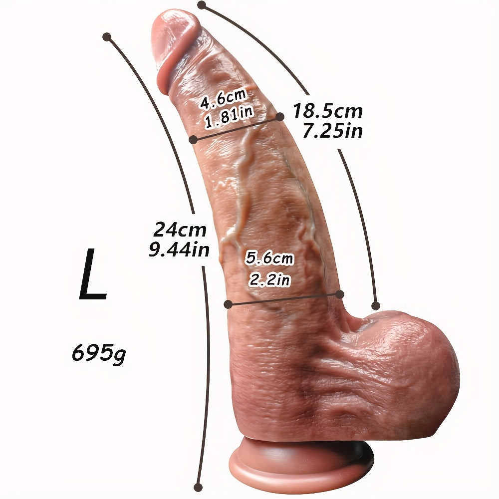 Giant Veined Silicone Wand – 24 cm Wide Diameter