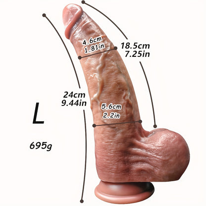 Giant Veined Silicone Wand – 24 cm Wide Diameter