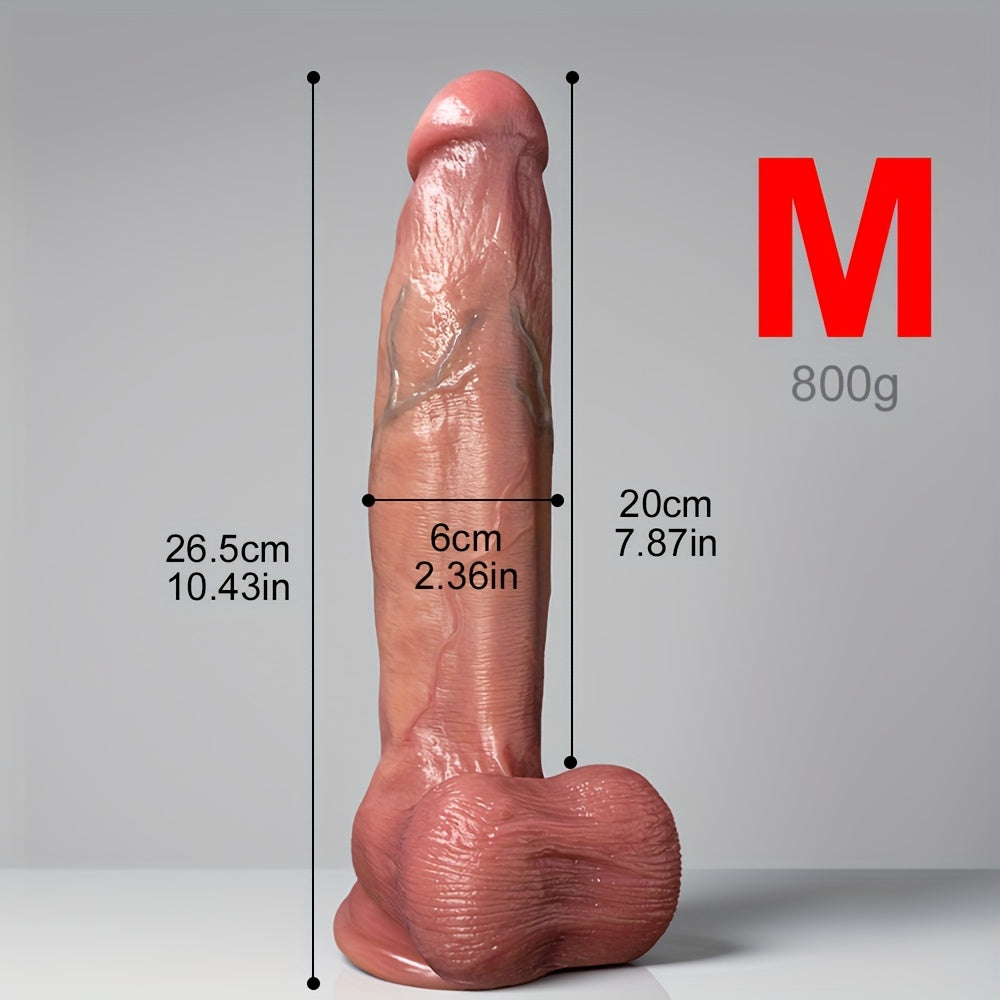 Huge 32 cm Natural-Tone Silicone Wand – S, M & L