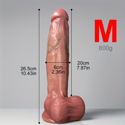 Huge 32 cm Natural-Tone Silicone Wand – S, M & L