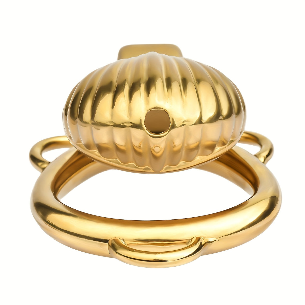 Golden Luxury Metal Chastity Cage