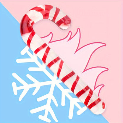 Trendy Glass Candy Cane Butt Plug