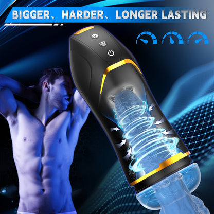 Automatic Male Stroker Cup — 10 Vibration 5 Suction Modes