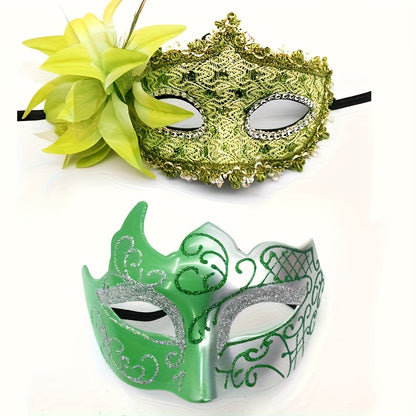 Victorian Side Flower Princess Mask