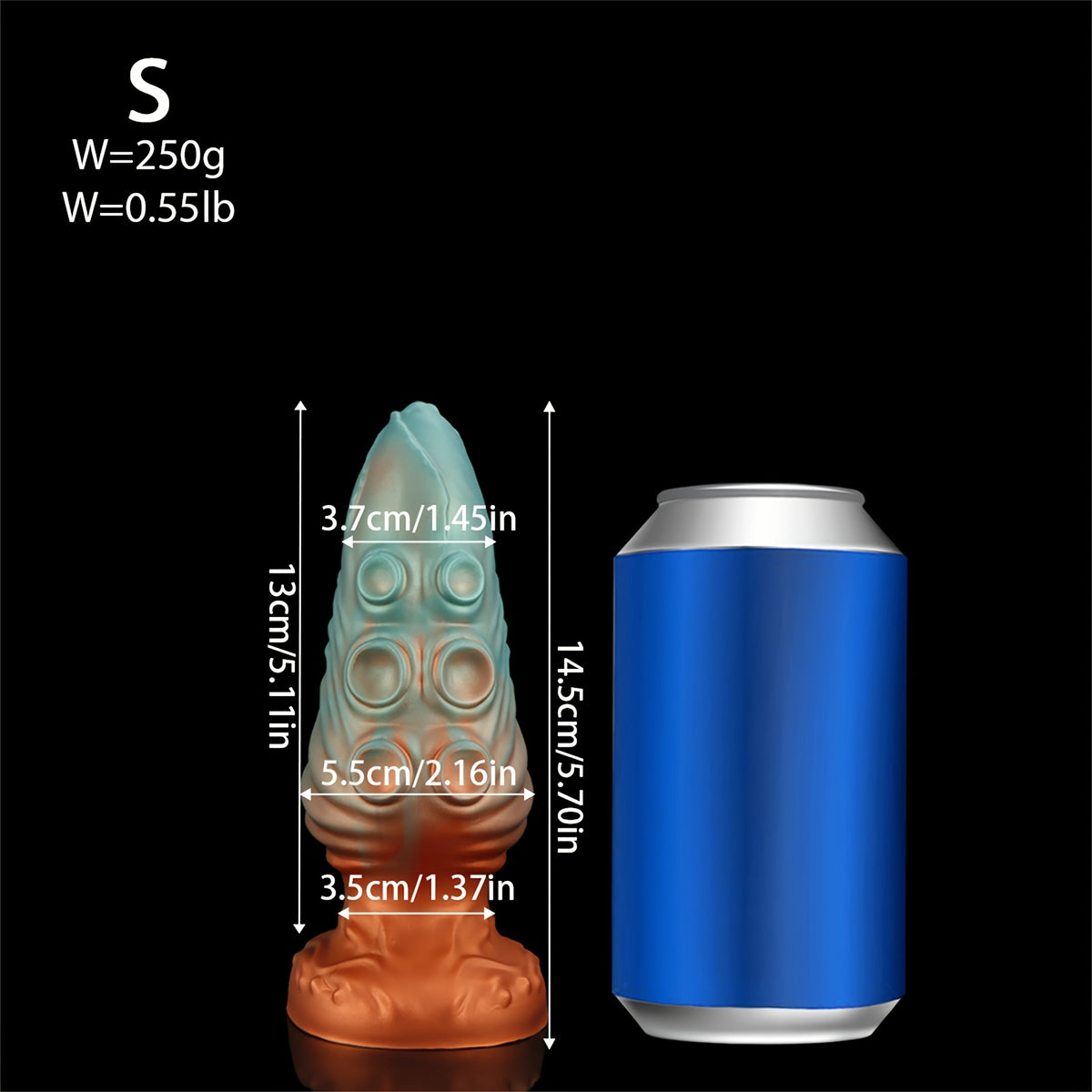 Alien Tentacle Butt Plug — Bumped Liquid Silicone