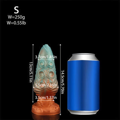 Alien Tentacle Butt Plug — Bumped Liquid Silicone