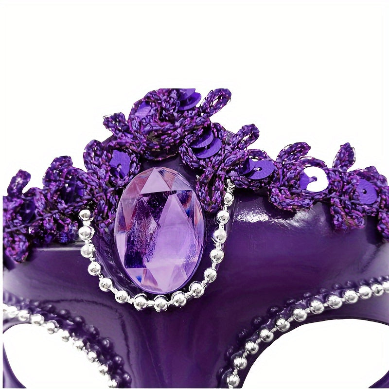 Rhinestone Venetian Princess Mask