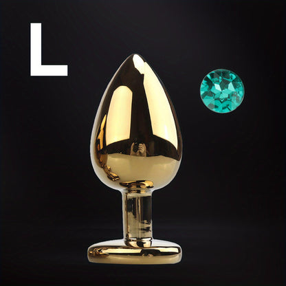 Golden Anal Dildo Adult Sex Toys, Mini Dildos Anal Sex Toys for Men And Women, Jewelry Anal Toys Adult Sex Toys, Sex Toys for Couples And Beginners, Steel Anal Dild Adult Toys Colorful
