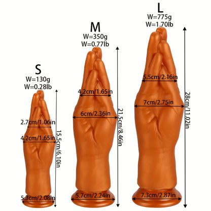 Realistic Hand-Shaped Dildo — Soft Liquid Silicone Fisting