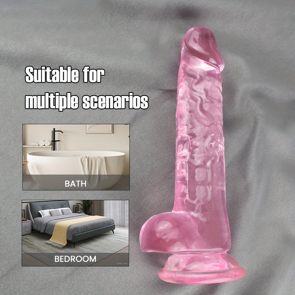 Pink Transparent Dildo