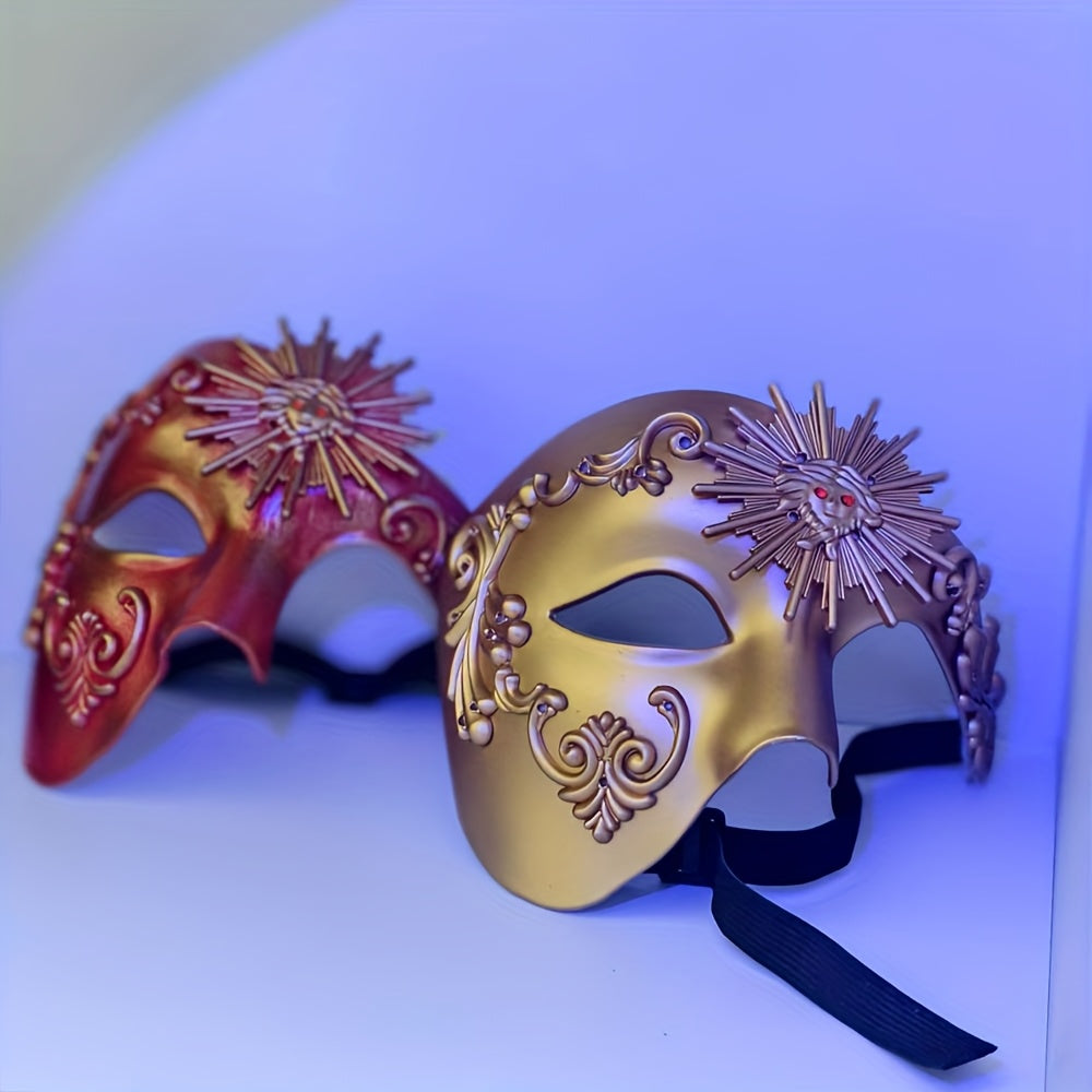 PVC Phantom Floral Half-Face Mask