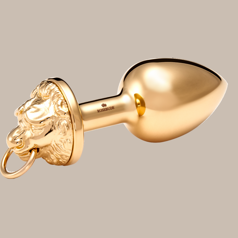 Premium Gold Lion Anal Plug