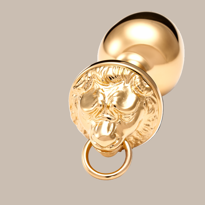 Premium Gold Lion Anal Plug