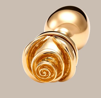 Luxury Gold Rose Anal Plug