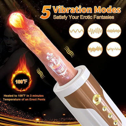 Suction Cup Thrusting Dildo Vibrator